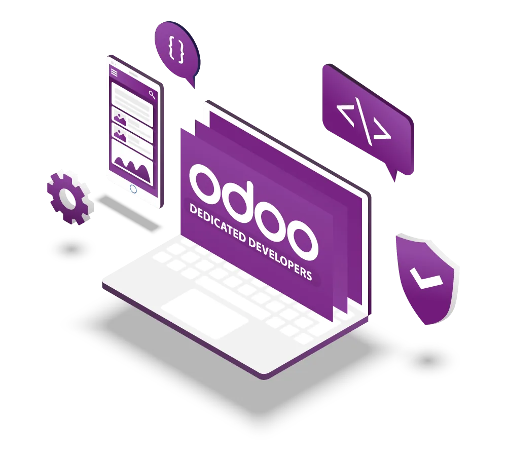 Odoo ERP implementation process dashboard